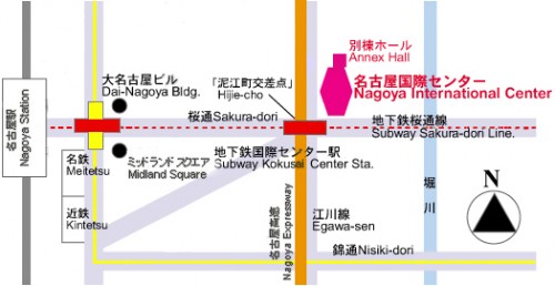 名古屋国際センター地図