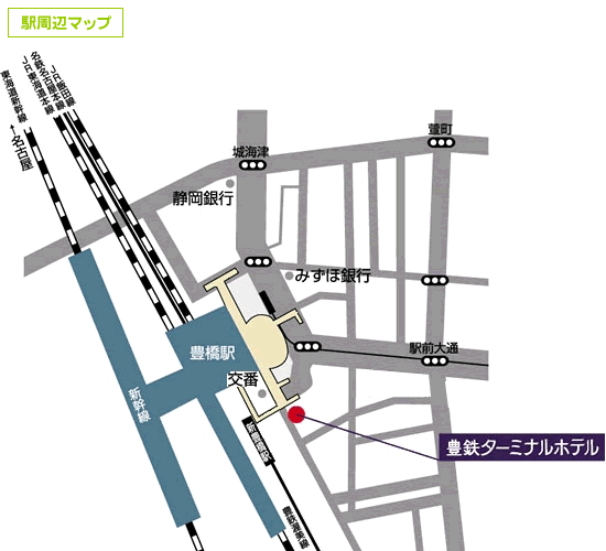 豊鉄ターミナルホテル地図